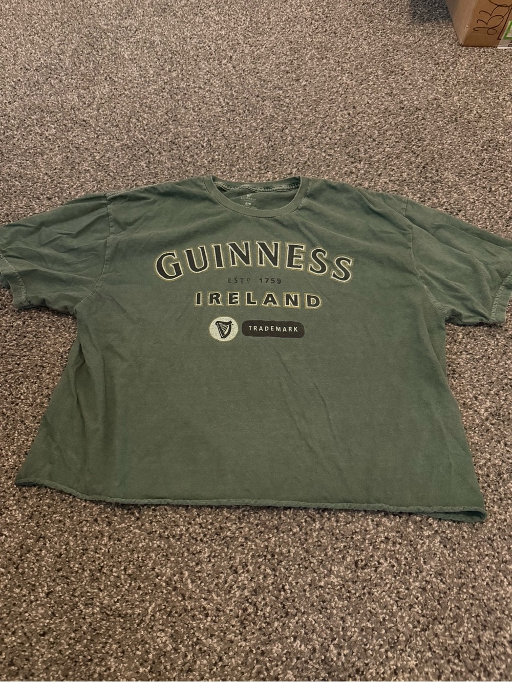 Guinness Green Crewneck Logo T-Shirt
